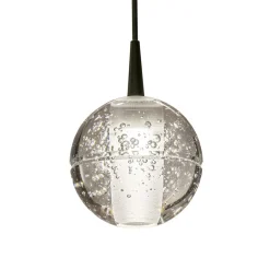3-Lichts hanglamp zwart met helder glazen bollen><noscript><img width=