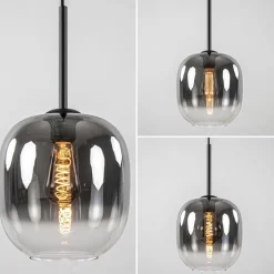 1-Lichts hanglamp zwart met smoke/helder glas></noscript>Straluma Best