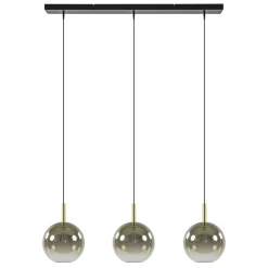 3-Lichts LED eettafelhanglamp met gold fading glas>Straluma Best