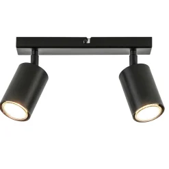 2-Lichts opbouwspot GU10 mat zwart>Straluma New