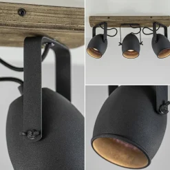 3-Lichts opbouwspot mat zwart met hout></noscript>Straluma Best