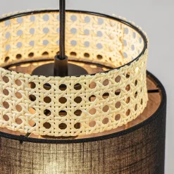 3-Lichts ronde hanglamp zwart met webbing></noscript>Straluma