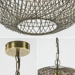 Light & Living hanglamp Alwina brons draad></noscript>Straluma Discount