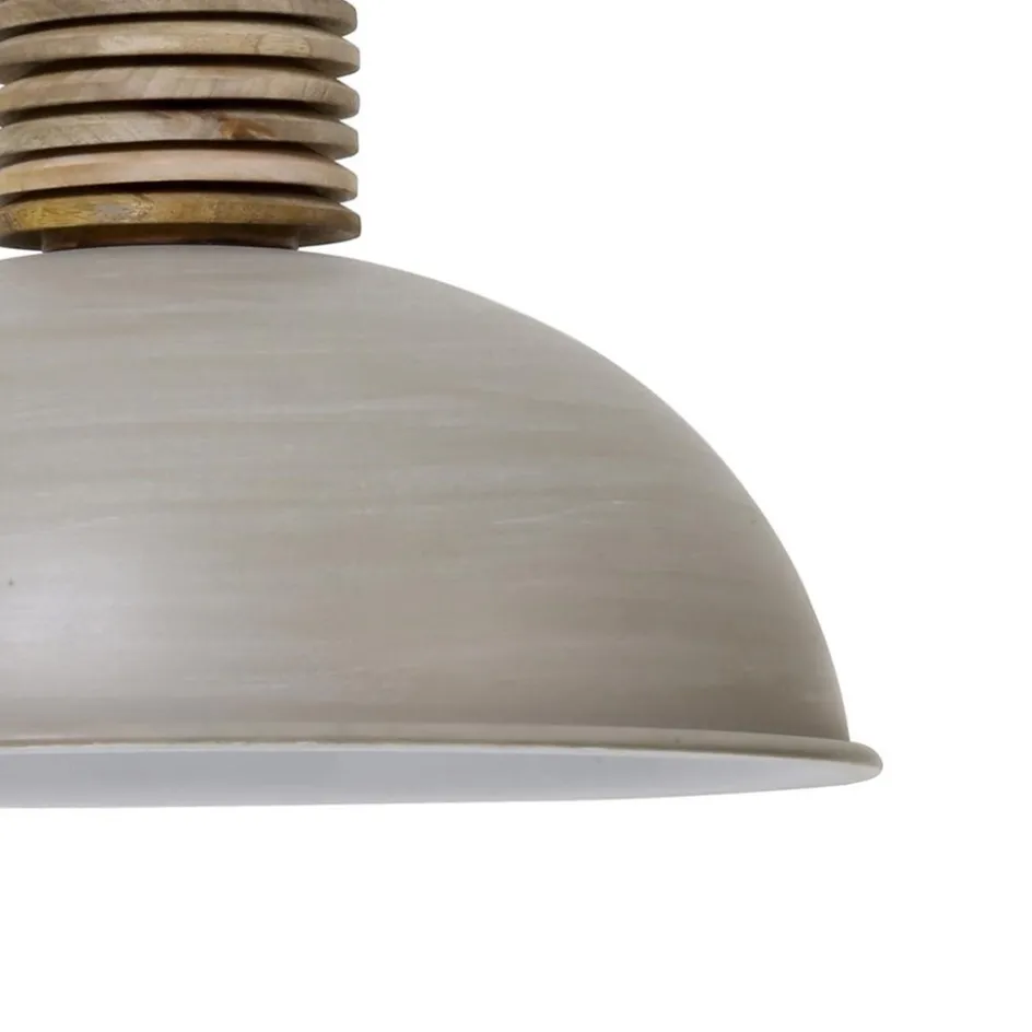 Light & Living hanglamp Avery grijs/hout>Straluma Hot