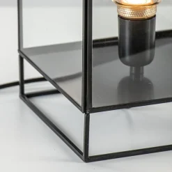 Light & Living tafellamp Solas zwart met glas><noscript><img width=