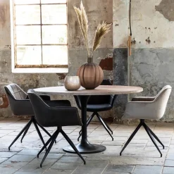 Light and Living eettafel Biboca acacia hout vergrijsd><noscript><img width=