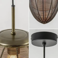 Light and Living hanglamp Yaelle antiek brons met zwart><noscript><img width=