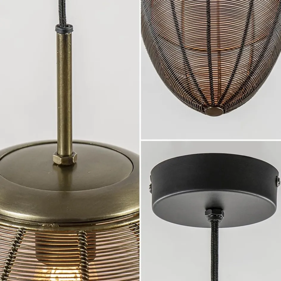 Light and Living hanglamp Yaelle antiek brons met zwart>Straluma Best