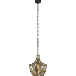 Light and Living hanglamp Stella antiek brons met zwart>Straluma