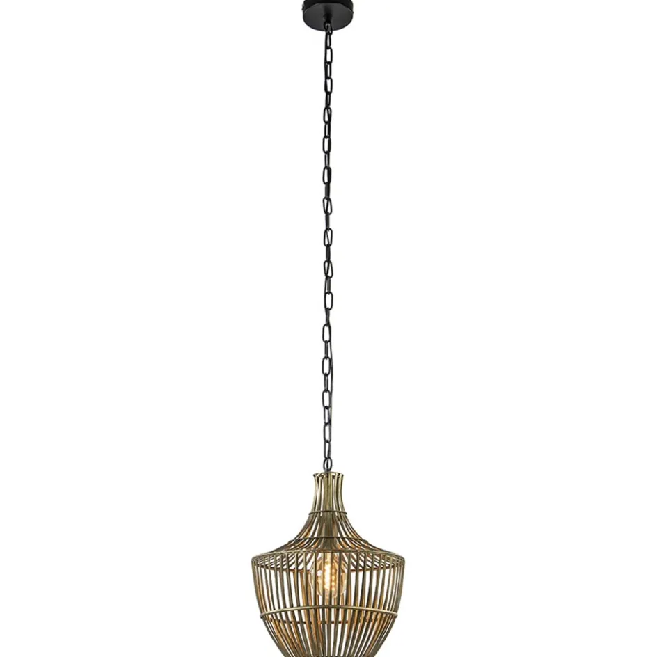 Light and Living hanglamp Stella antiek brons met zwart>Straluma