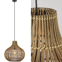 Light and Living hanglamp Pacino donker rotan>Straluma Hot