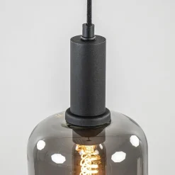 Light and Living hanglamp Lekar zwart met smoke glas klein></noscript>Straluma Best