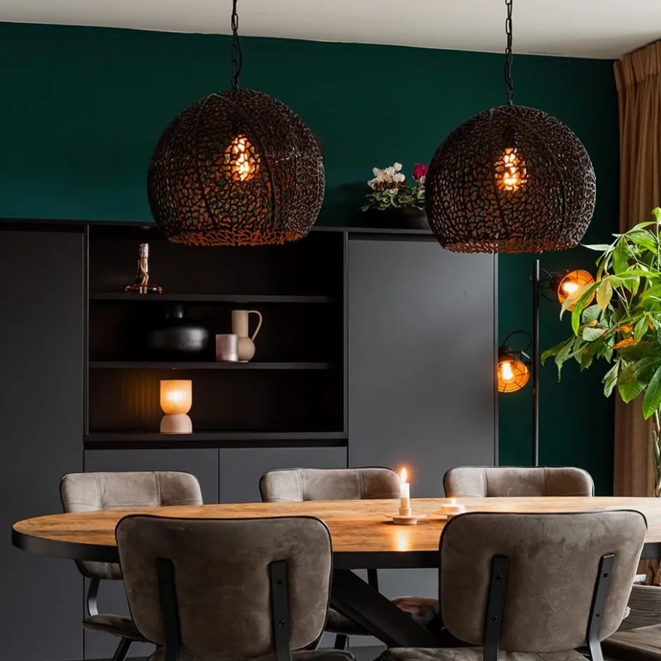 Light and Living hanglamp Sinula mat zwart 45 cm>Straluma Clearance