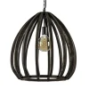 Light and Living hanglamp Barsia wood dark brown>Straluma