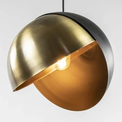 Light and Living hanglamp Namco zwart met antiek brons></noscript>Straluma New