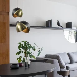 Light and Living hanglamp Namco zwart met antiek brons></noscript>Straluma New