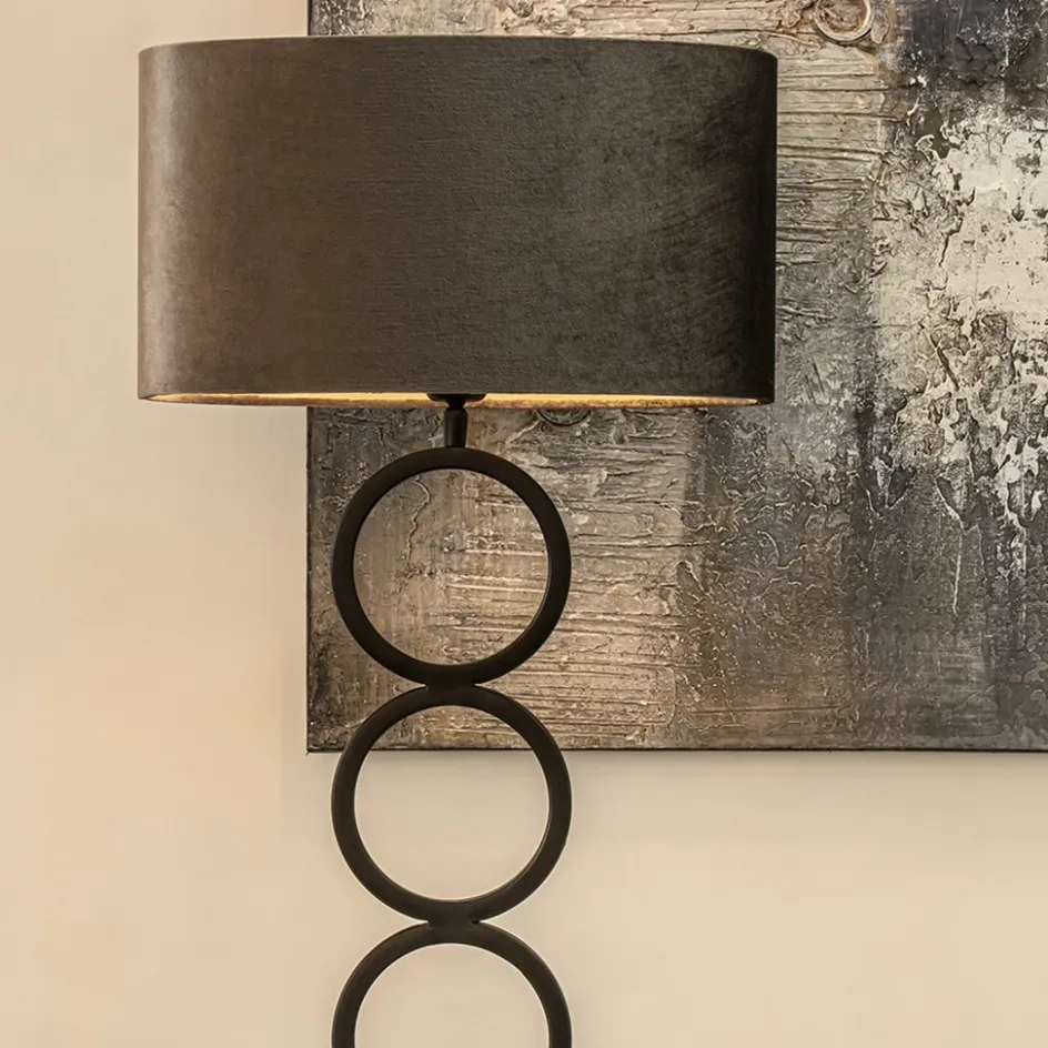 Light and Living Lampvoet Stelios mat zwart>Straluma