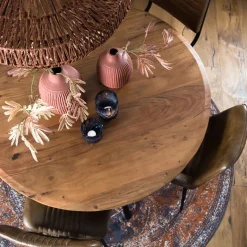 Light and Living ronde eettafel Mimoso acacia hout><noscript><img width=