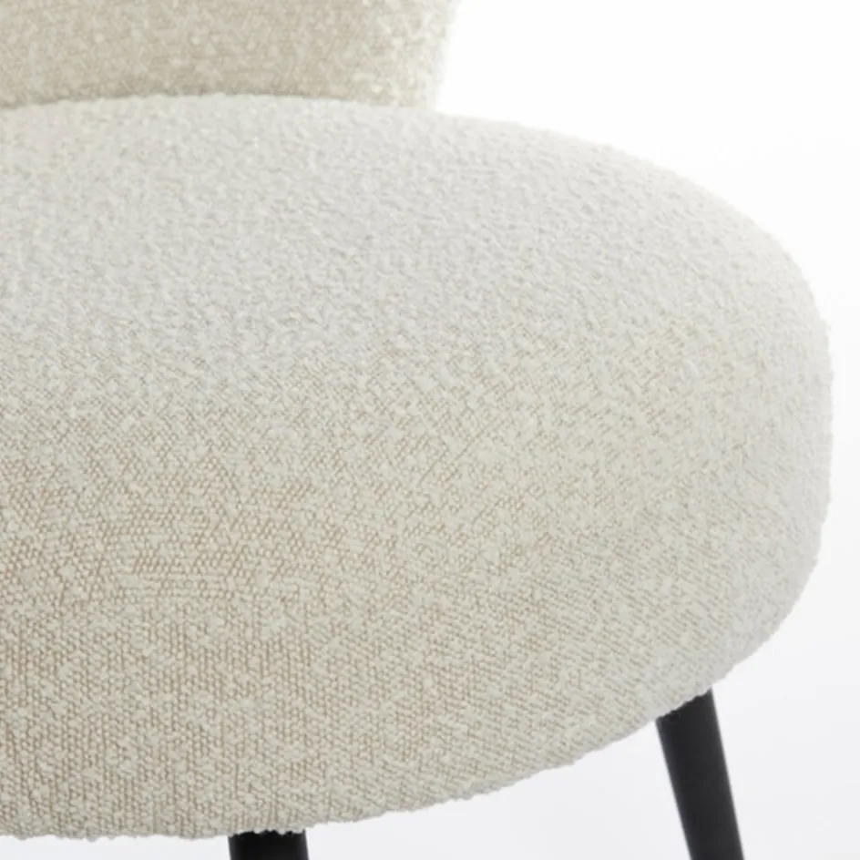 Light and Living stoel Dieyda créme met zwarte poot>Straluma Outlet