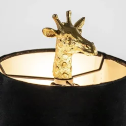 Light and Living tafellamp Giraffe klein antiek brons/velvet zwart><noscript><img width=