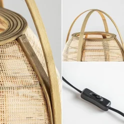 Light and Living tafellamp Jacinto naturel 60 cm></noscript>Straluma Clearance