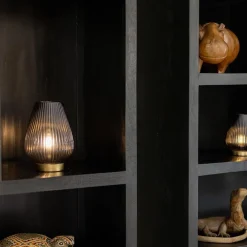 Light and Living tafellamp Tajera op batterij grijs/goud><noscript><img width=