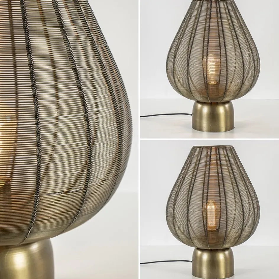 Light and Living tafellamp Suneko antiek brons>Straluma