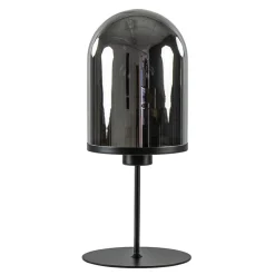 Light and Living tafellamp Maverick zwart met smoke glas>Straluma New