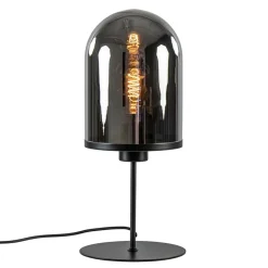Light and Living tafellamp Maverick zwart met smoke glas>Straluma New