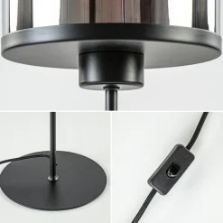 Light and Living tafellamp Maverick zwart met smoke glas></noscript>Straluma New