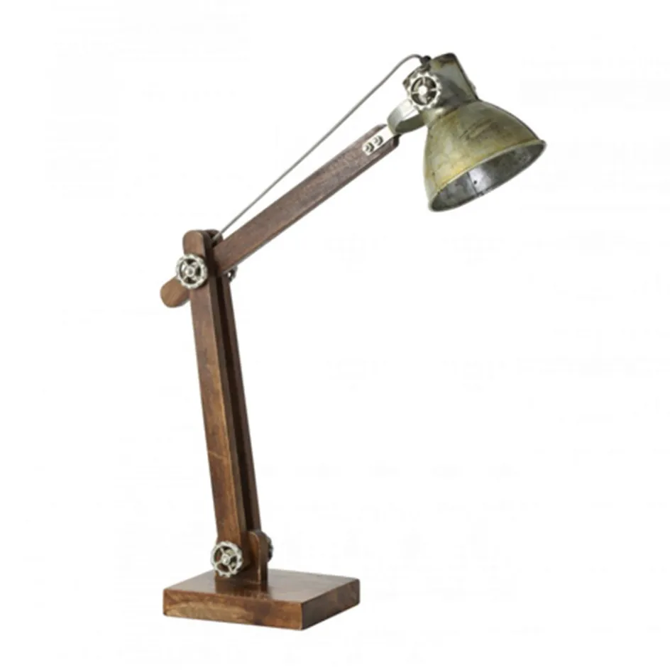 Light Living bureaulamp Ekerd hout-staal>Straluma Outlet