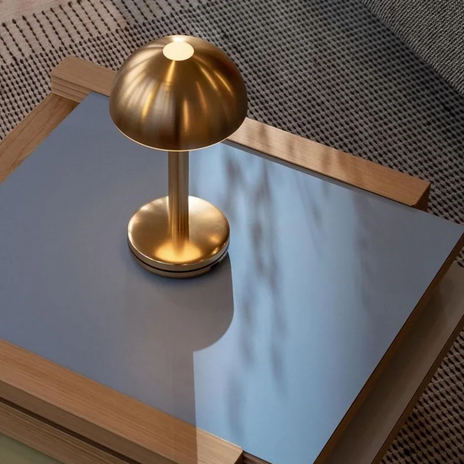 Luxe LED tafellamp oplaadbaar goud dimbaar>Straluma Outlet