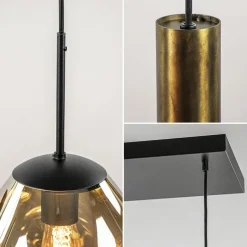 Luxe 6-lichts hanglamp met goud glas en cilinders></noscript>Straluma Best