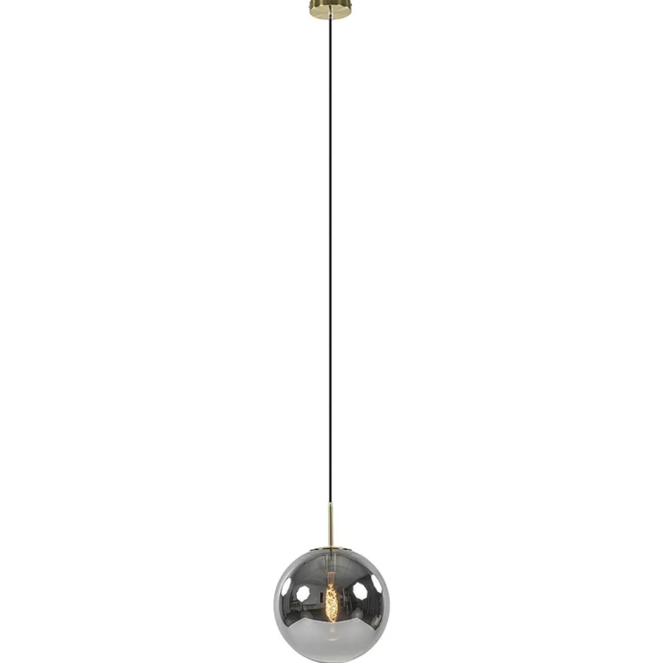 Luxe Light and Living hanglamp Medina brons met smoke glas>Straluma Hot
