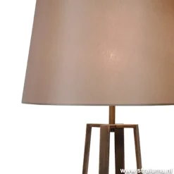 Luxe Staande lamp bruin met kap>Straluma New