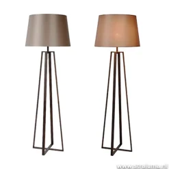 Luxe Staande lamp bruin met kap></noscript>Straluma New