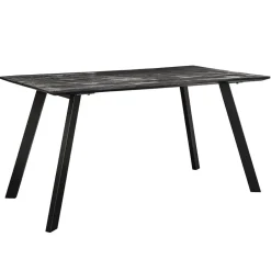 Mango houten eettafel 140x80 cm zwart>Straluma Sale