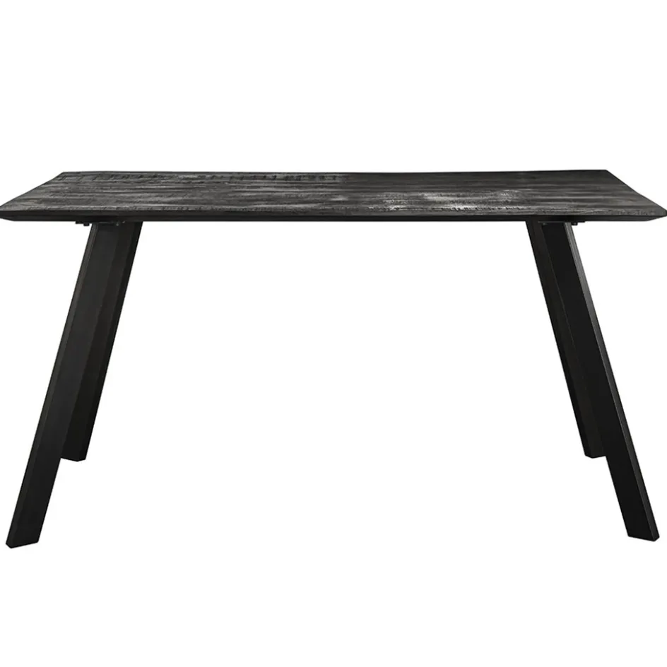 Mango houten eettafel 140x80 cm zwart>Straluma Sale