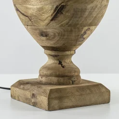 Massief houten lampvoet Milazzo met bronzen fitting>Straluma Outlet