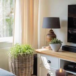 Massief houten lampvoet Milazzo met bronzen fitting></noscript>Straluma Outlet