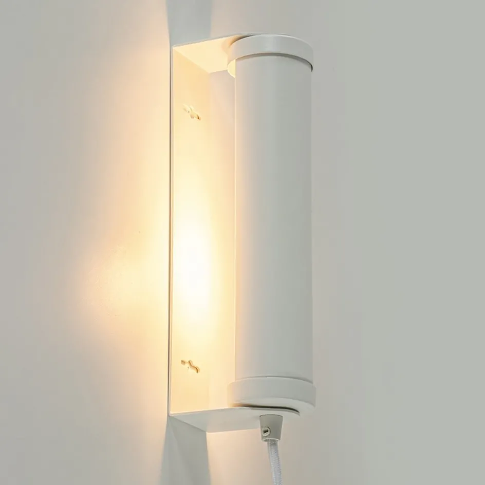 Mat witte wandlamp met snoer>Straluma Outlet