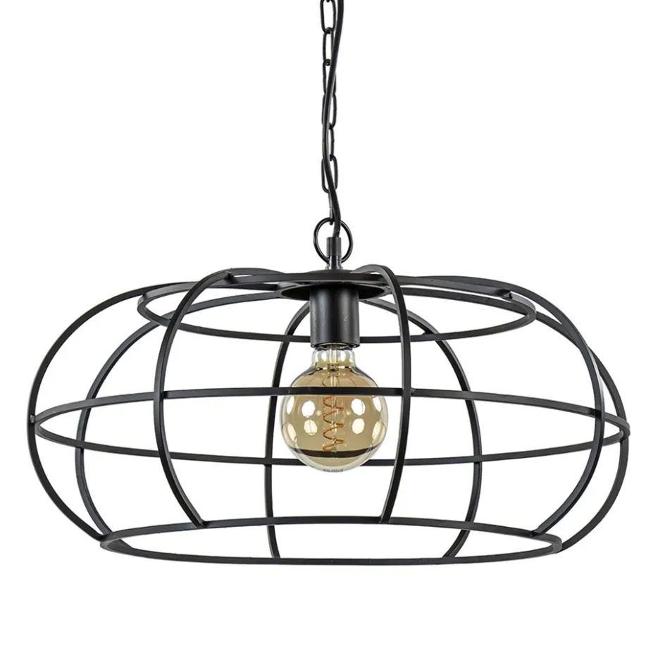 Mat zwart metalen hanglamp Imelda Light and Living>Straluma Outlet