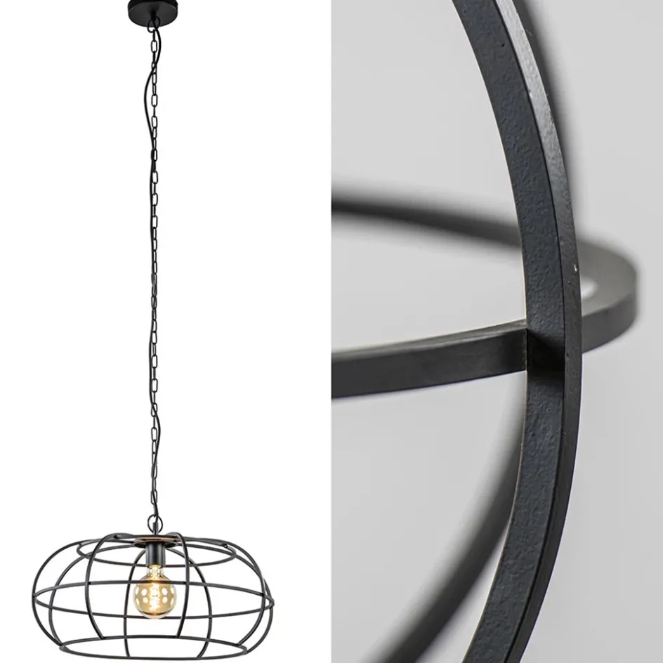 Mat zwart metalen hanglamp Imelda Light and Living>Straluma Outlet