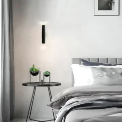 Mat zwarte cilinder wandlamp up+down></noscript>Straluma Discount