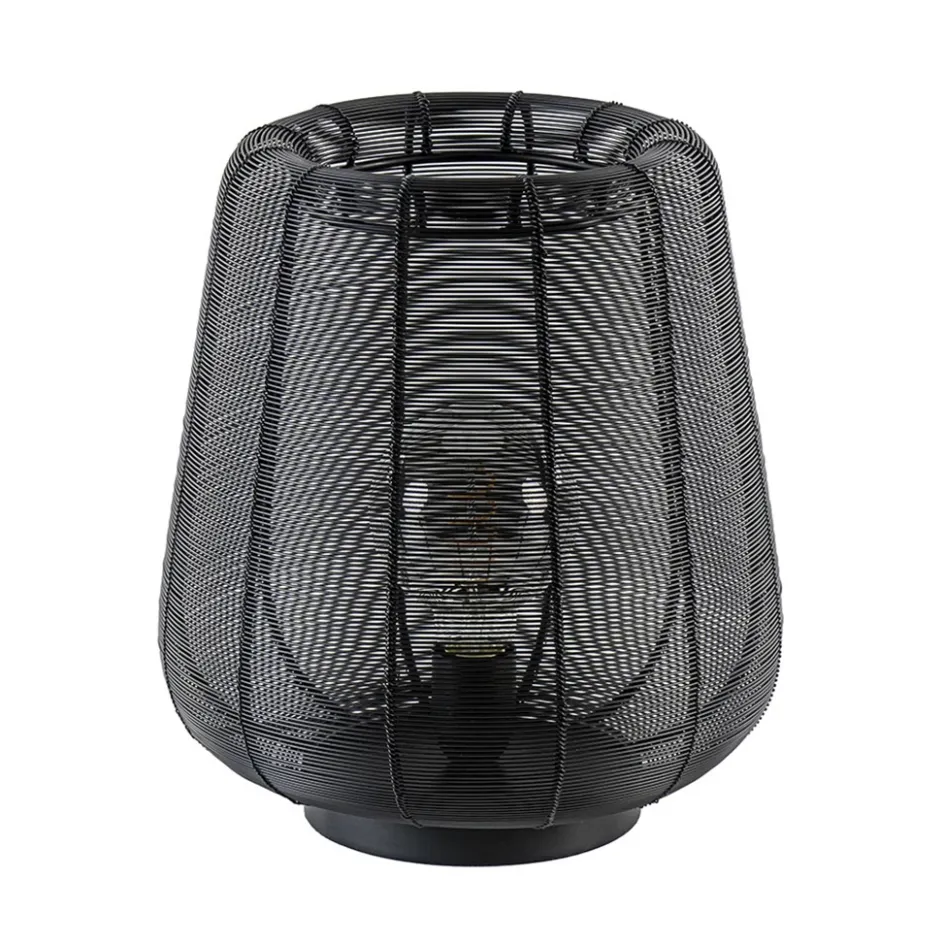 Mat zwarte draad tafellamp Adeta>Straluma Discount