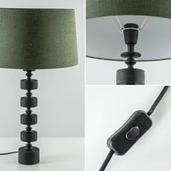 Mat zwarte lampvoet Gody exclusief kap></noscript>Straluma Online