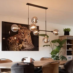 Mat zwarte 6-lichts hanglamp exclusief lichtbronnen><noscript><img width=