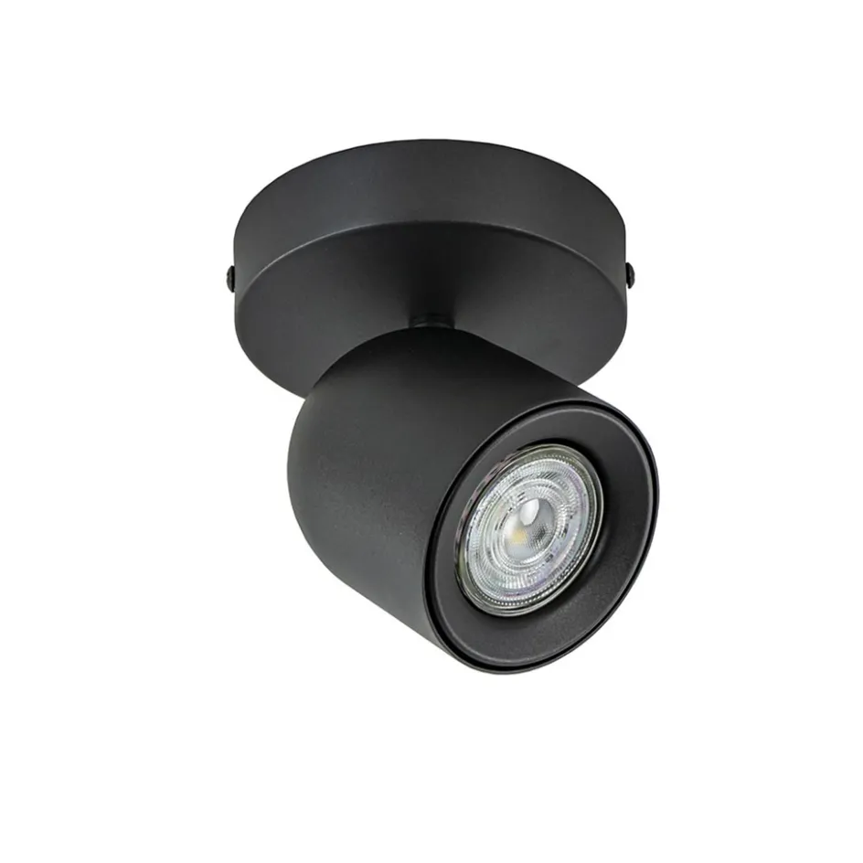Mat zwarte opbouwspot 1-lichts verstelbaar>Straluma Best