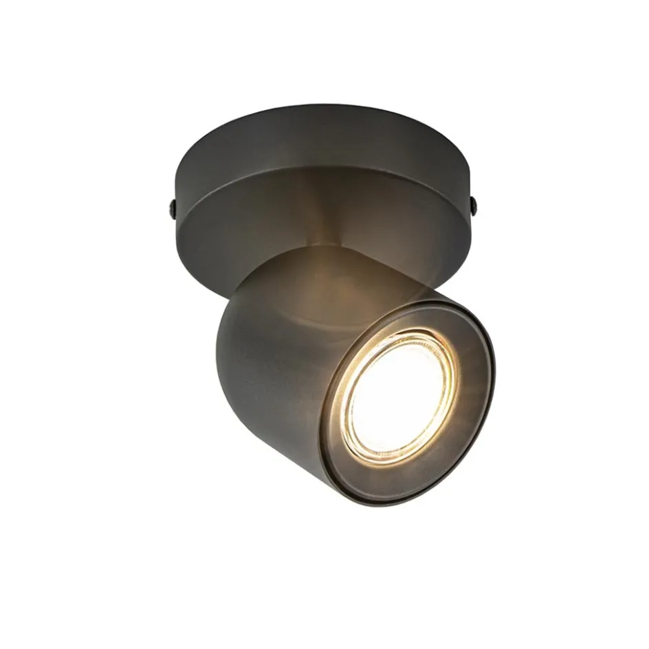 Mat zwarte opbouwspot 1-lichts verstelbaar>Straluma Best