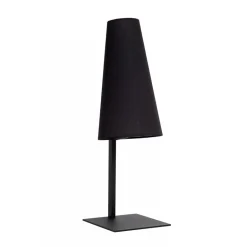 Mat zwarte tafellamp inclusief zwarte kap>Straluma